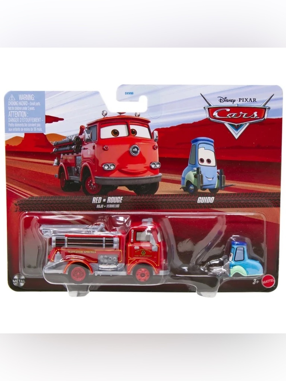 Disney Pixar Cars 20th Anniversary Red & Guido Die Cast 2-Pack